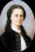 unknow artist Portrait of professorskan Laura Netzel,fodd von Pistolekors